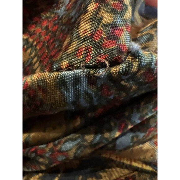 Vintage Y2K Hale Bob v-neck slinky whimsigoth forest fairy dress S bodycon ruche - Picture 10 of 10